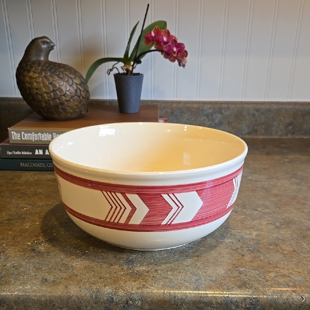 Vintage Steingut Elsterwerda DDR German Bowl 70s-90s